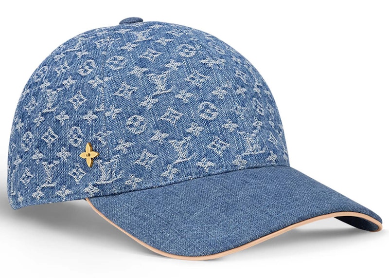 Order Topi Louis Vuitton LV Remix Denim Biru