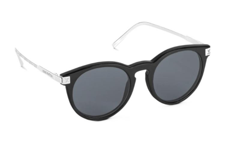 Louis Vuitton LV Rise Round Sunglasses Cat Eye Black Metal Frame Z1669E 圖 3