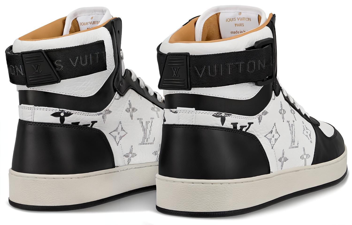 Lookbook Louis Vuitton LV Rivoli Knöchel-Sneaker ''Weiß Schwarz'' 1A5EPT