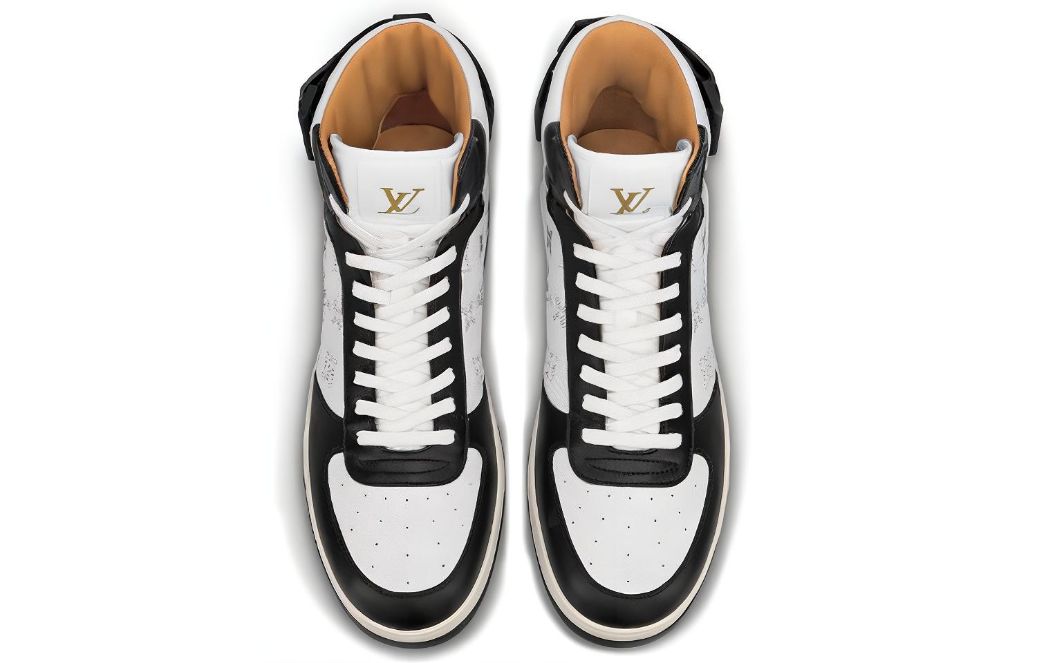 Shop Louis Vuitton LV Rivoli Knöchel-Sneaker ''Weiß Schwarz'' 1A5EPT