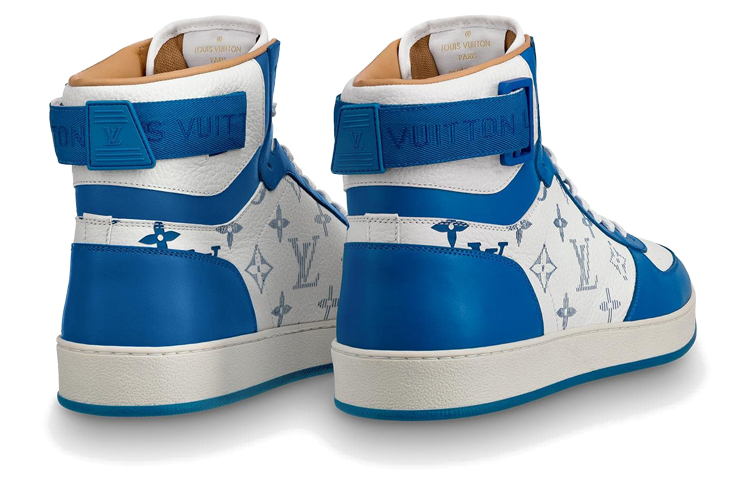 Order 路易威登 LV Rivoli 白蓝色高帮运动鞋 1A5E