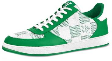 Louis Vuitton LV Rivoli Sneakers 'Green with Plaid' 1A9ZFK Louis Vuitton LV Rivoli Sneakers 'Green with Plaid' 1A9ZFK