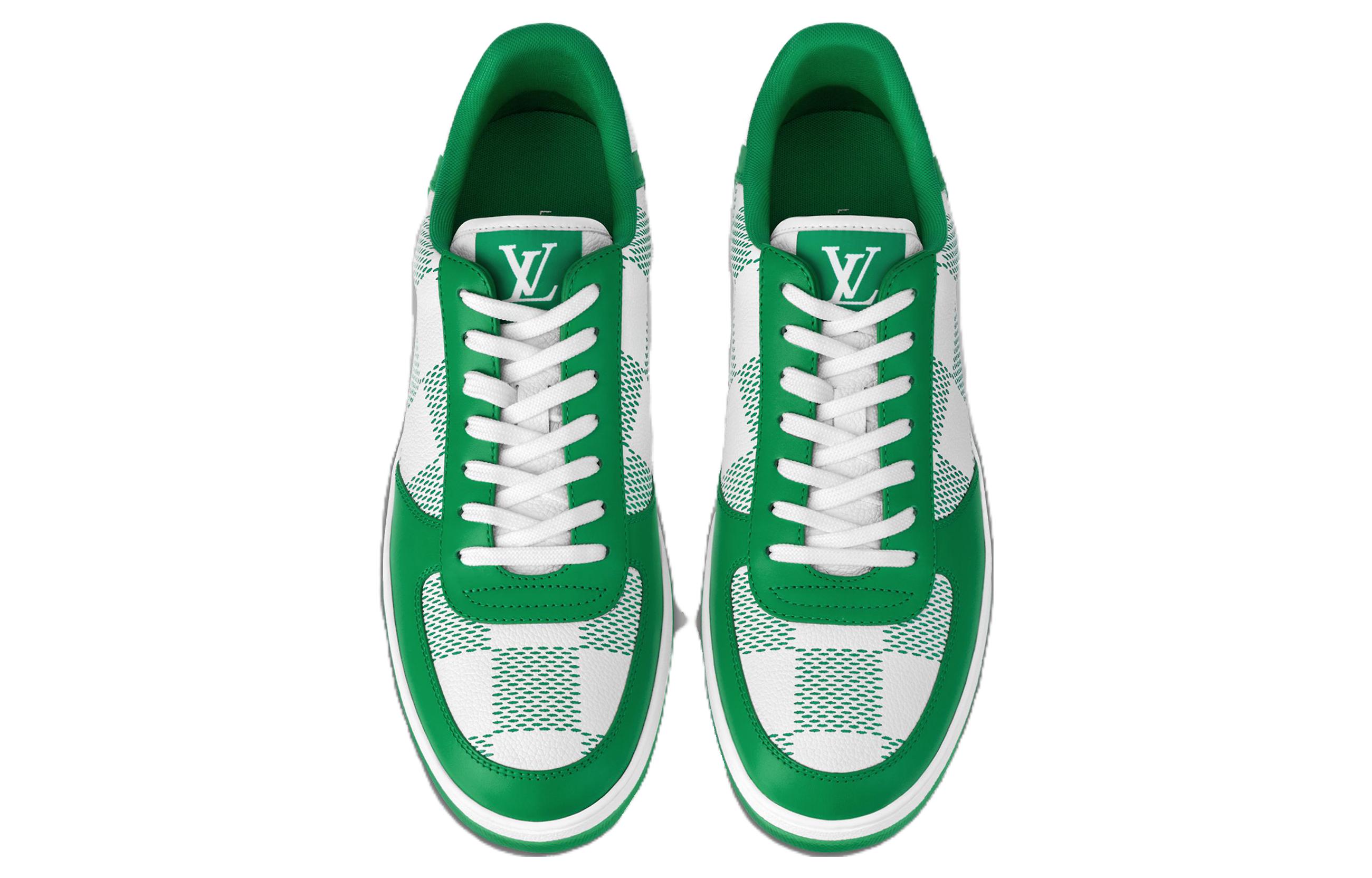 Shop ルイ・ヴィトン LV リヴォリ スニーカー (グリーン・プレード) 1A9ZFK