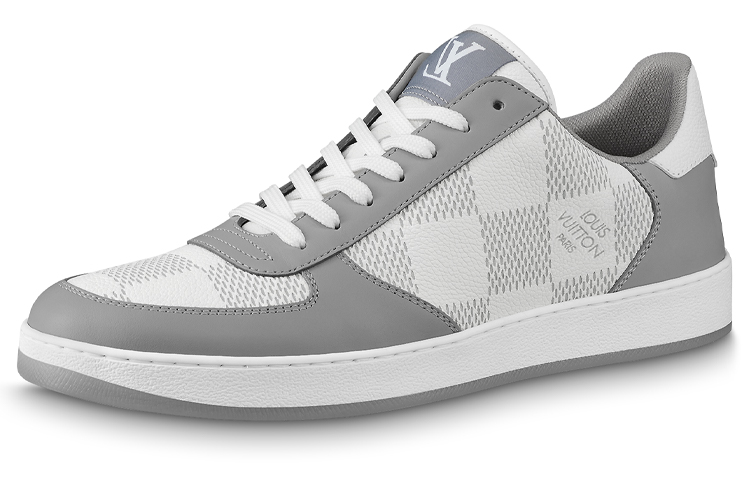 Louis Vuitton LV Rivoli Sneakers 'Grey with Plaid' 1A9ZEO