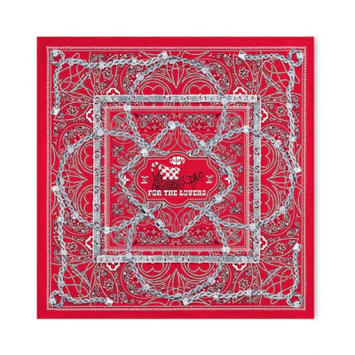 Louis Vuitton LV Rope Silk Bandana Red