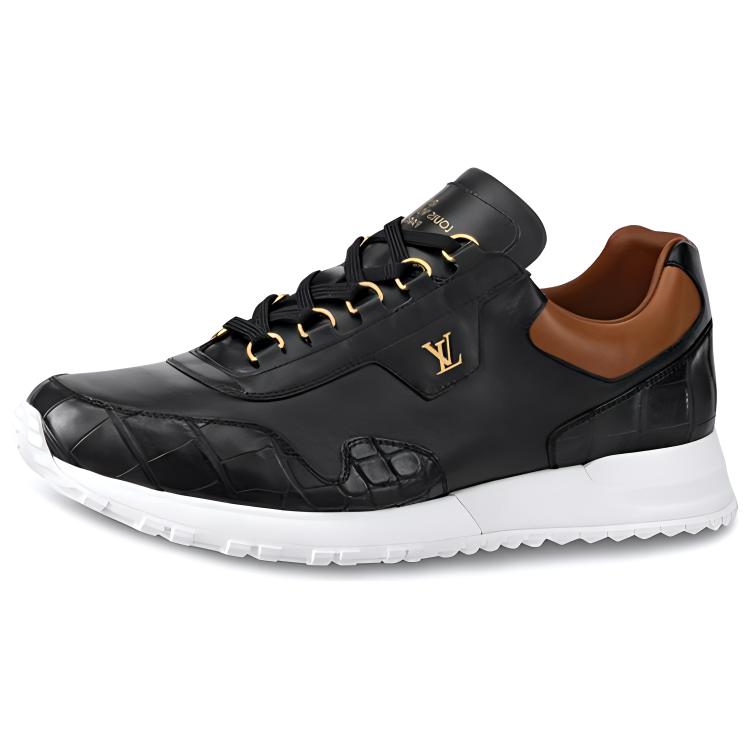 Louis Vuitton LV Run Away Sneakers 'Black Brown Gold' 1A5EK8