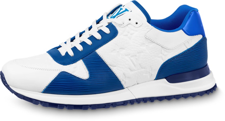 Louis Vuitton LV Run Away Sneakers 'White Monogram with Blue EPI' 1AA6OD Buy Louis Vuitton LV Run Away Sneakers 'White Monogram with Blue EPI' 1AA6OD