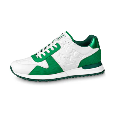 LV LV Run Away Sneakers 'White Monogram with Green EPI'