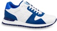 Order Louis Vuitton LV Run Away Sneakers 'Putih Monogram dengan Biru EPI' 1AA6OD