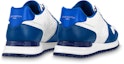 Shop Louis Vuitton LV Run Away Sneakers 'Putih Monogram dengan Biru EPI' 1AA6OD