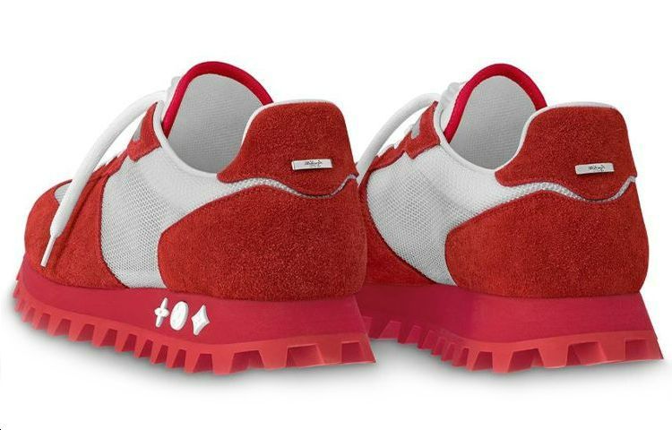 Lookbook Louis Vuitton LV Runner Sneakers ''Rood Wit'' 1A525X