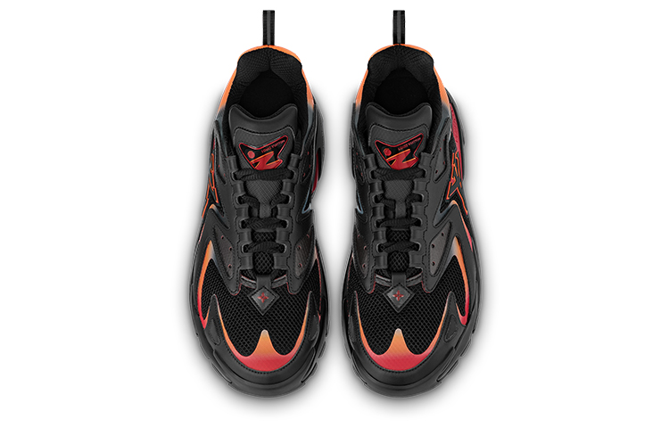 Lookbook LOUIS VUITTON Runner Tatic 網布皮革 字母 低筒繫帶 運動休閒鞋 男款 黑色