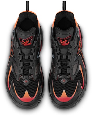 Louis Vuitton LV Runner Tatic Sneakers 'Black Orange Red' 1ABFQO Lookbook Louis Vuitton LV Runner Tatic Sneakers 'Black Orange Red' 1ABFQO