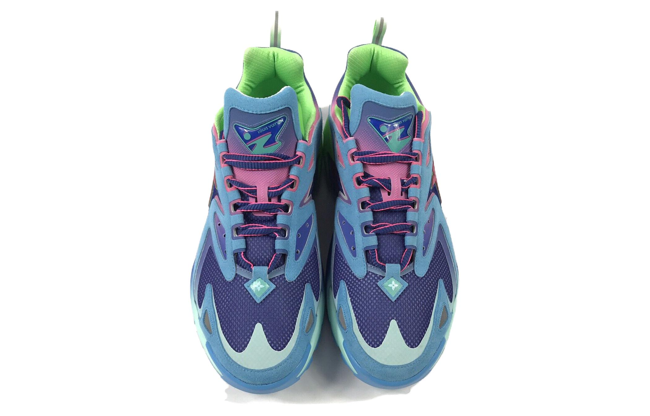 Lookbook 路易威登 LV Runner Tatic运动鞋 '蓝粉绿' 1A9UOL