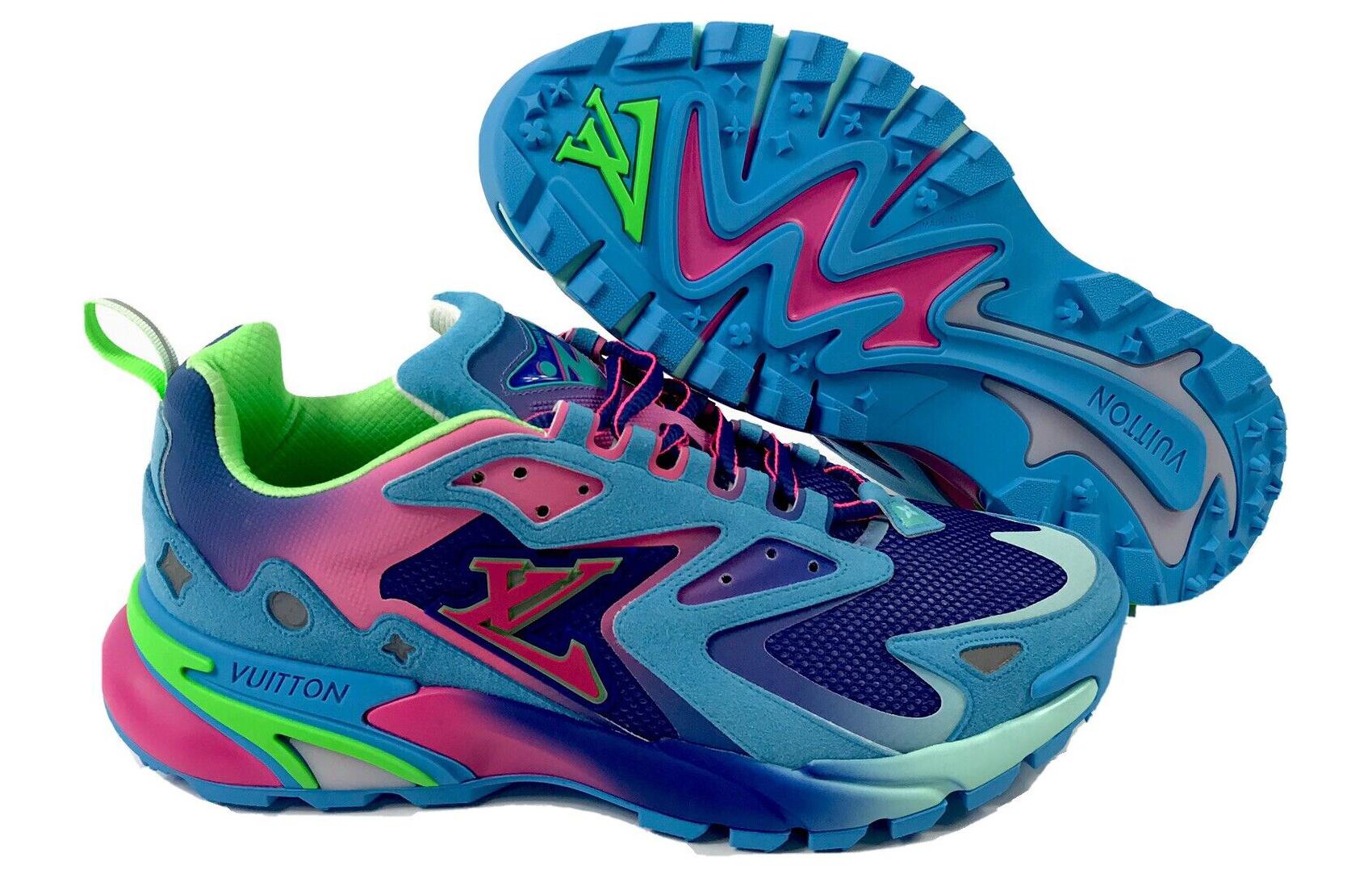 Purchase 路易威登 LV Runner Tatic运动鞋 '蓝粉绿' 1A9UOL