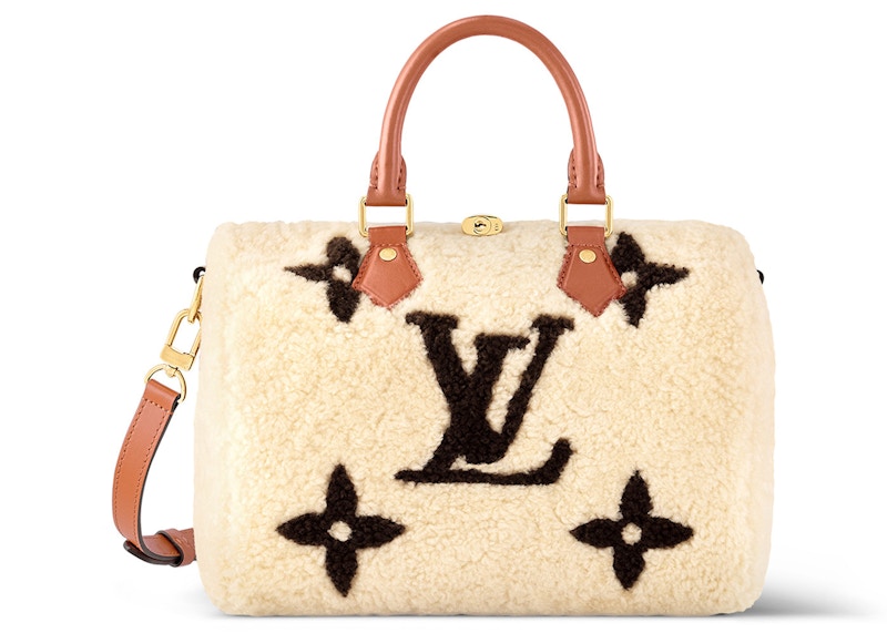 Louis Vuitton LV SKI Speedy Bandouliere 25 Cream/Brown