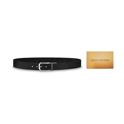 LOUIS VUITTON LV Slender Damier Reversible Leather Belt 35cm Wide M9906T
