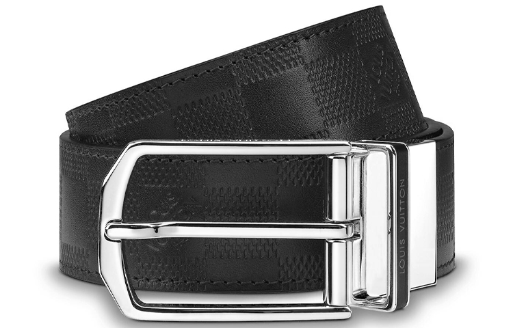 LOUIS VUITTON LV Slender Damier Reversible Leather Belt 35cm Wide M9906T 圖 6