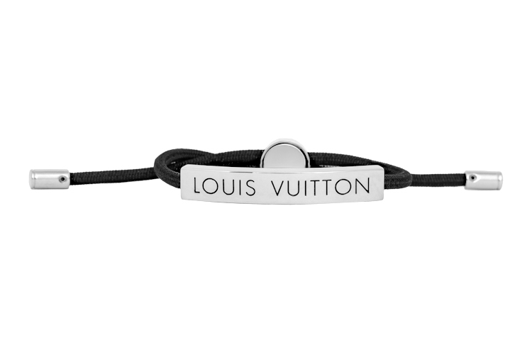 LOUIS VUITTON LV Space Adjustable Brass Bracelet Black M67417 圖 5