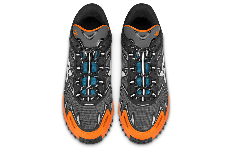 Lookbook Louis Vuitton LV Sprint Sneakers 'Kelabu Jingga' 1A9J2F