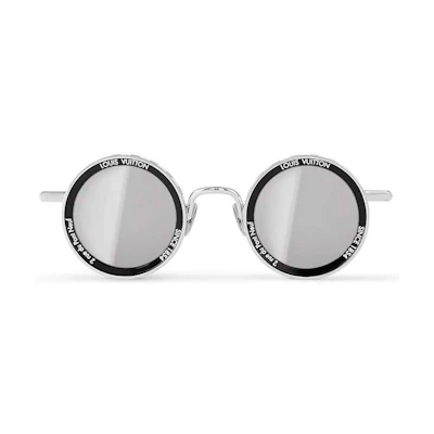 Louis Vuitton LV Supervision Metal Round Sunglasses Silver