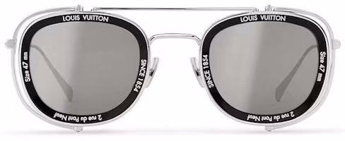 Louis Vuitton LV Supervision Metal Sunglasses Silver Louis Vuitton LV Supervision Metal Sunglasses Silver