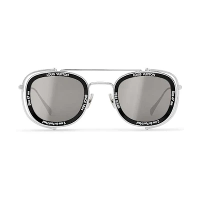 Louis Vuitton LV Supervision Metal Sunglasses Silver