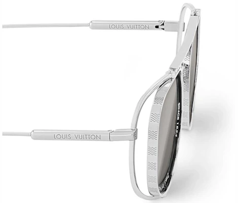 路易威登LV监视金属太阳镜银色 Lookbook 路易威登LV监视金属太阳镜银色
