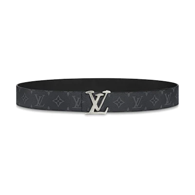 LOUIS VUITTON LV TAG 40 Monogram Reversible Leather Canvas Belt 4cm Wide M0367V