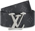 Shop LOUIS VUITTON LV TAG 40 Monogram Reversible Leather Canvas Belt 4cm Wide M0367V