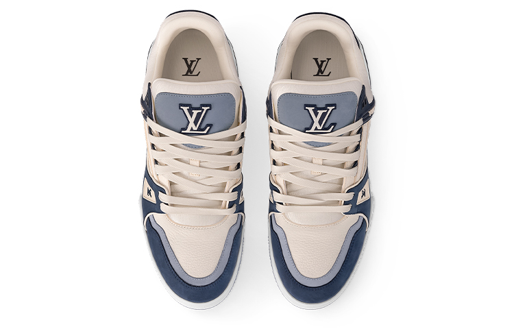 Lookbook 路易威登 LV 运动鞋 '白蓝' 1ABLUP