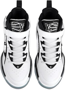 Louis Vuitton Sepatu LV Trainer 2 'Putih Hitam Abu-abu' 1AAH95 Lookbook Louis Vuitton Sepatu LV Trainer 2 'Putih Hitam Abu-abu' 1AAH95