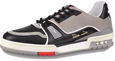 Louis Vuitton LV Trainer 'Black Gray White' 1A54H Louis Vuitton LV Trainer 'Black Gray White' 1A54H