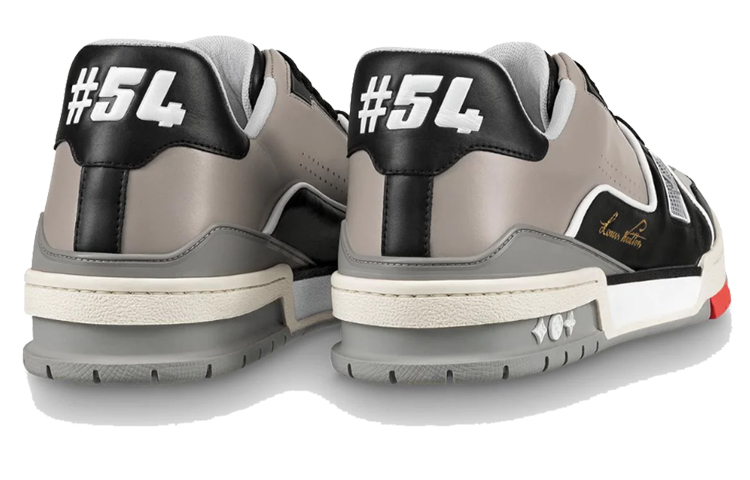 Lookbook Louis Vuitton LV Trainer 'Negro Gris Blanco' 1A54H