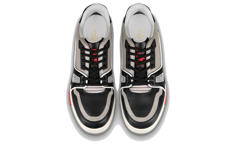 Shop 루이비통 LV 트레이너 블랙/그레이/화이트 (68 characters) 1A54H