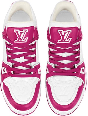 Louis Vuitton LV Trainer 'White Fuchsia' 1AA6WI Lookbook Louis Vuitton LV Trainer 'White Fuchsia' 1AA6WI