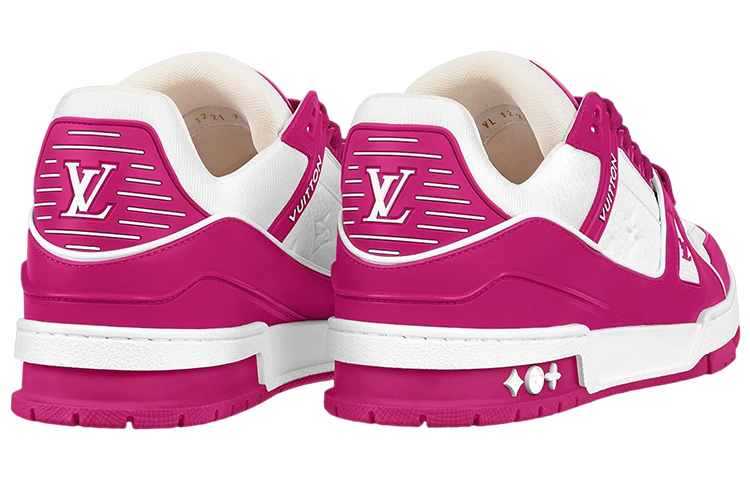 Shop 路易威登 LV Trainer '白色紫红' 运动鞋 1AA6WI