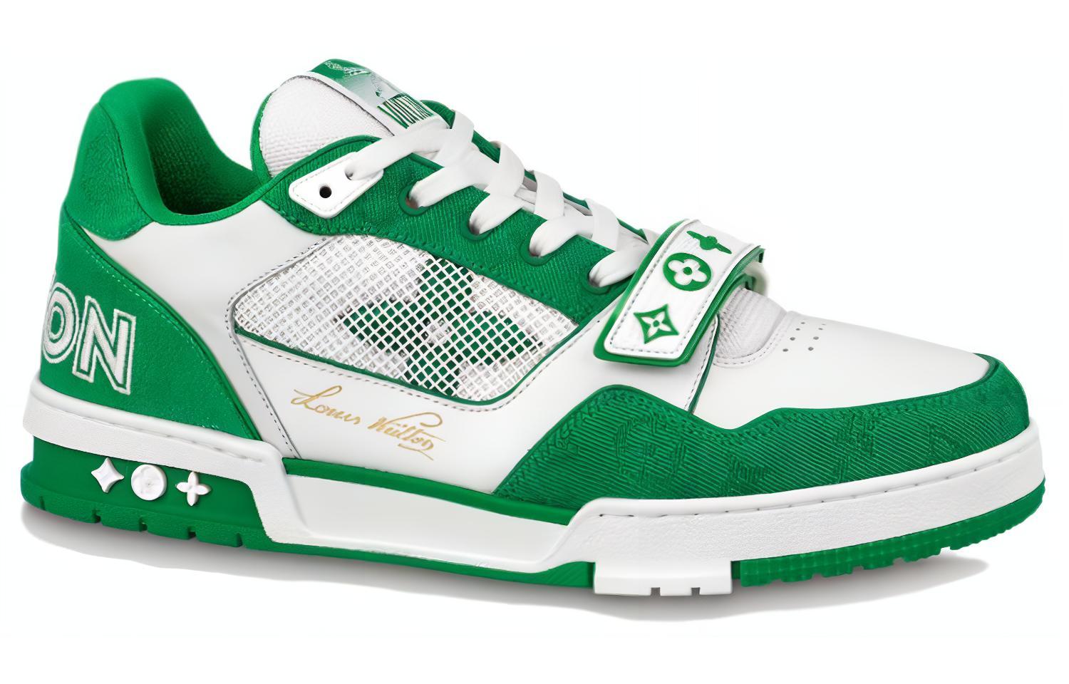 Order Louis Vuitton LV Trainer 'Blanco Verde' 1ABLY1