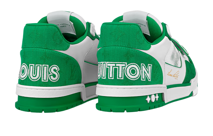 Shop Louis Vuitton LV Trainer 'Blanco Verde' 1ABLY1