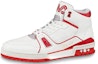 Buy LOUIS VUITTON Trainer 中筒運動 時尚板鞋 男款 白紅