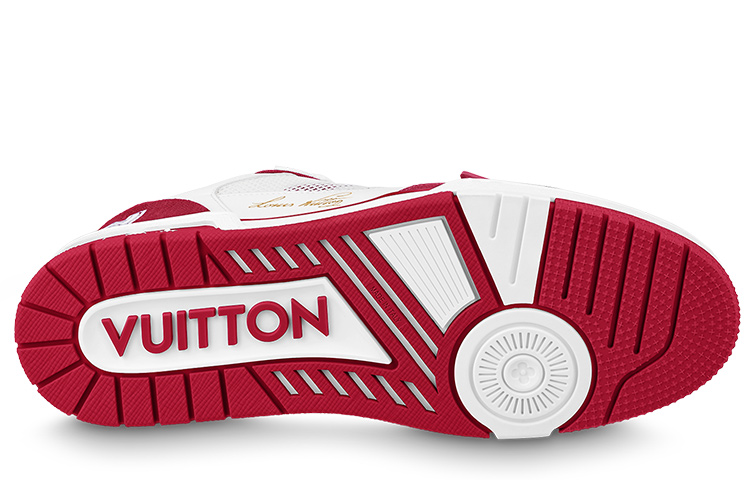 Purchase LOUIS VUITTON Trainer 低筒休閒時尚板鞋 男女同款 白紅色