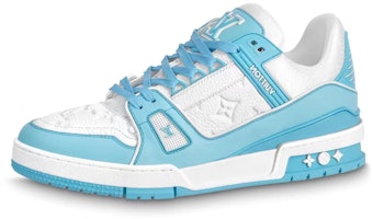 Louis Vuitton LV Trainer 'White Sky Blue' 1AA6X0 Louis Vuitton LV Trainer 'White Sky Blue' 1AA6X0