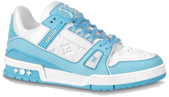 Louis Vuitton LV Trainer 'White Sky Blue' 1AA6X0 Order Louis Vuitton LV Trainer 'White Sky Blue' 1AA6X0