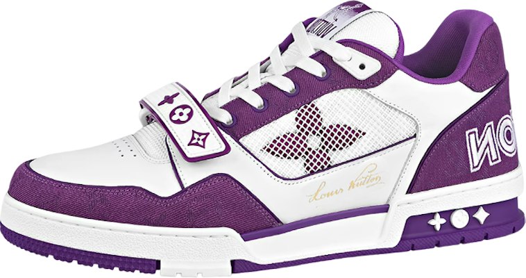 Louis Vuitton LV Trainer "Blanc Violet" 1ABLYL Buy Louis Vuitton LV Trainer "Blanc Violet" 1ABLYL