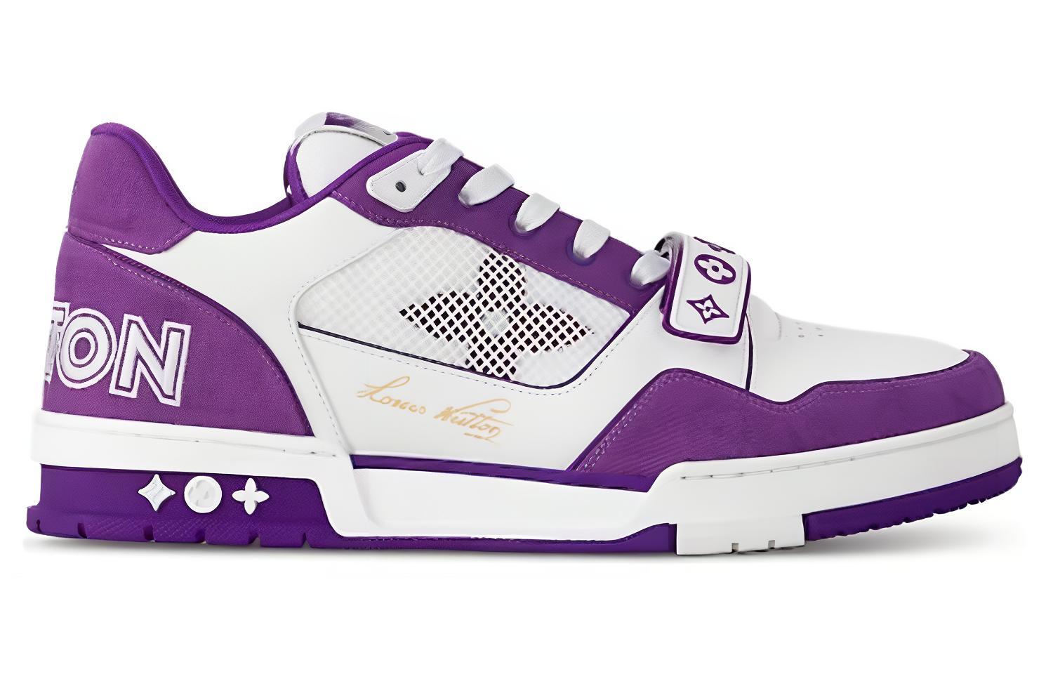 Lookbook Louis Vuitton LV Trainer "Blanc Violet" 1ABLYL