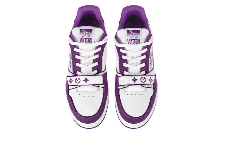 Shop Louis Vuitton LV Trainer "Blanc Violet" 1ABLYL