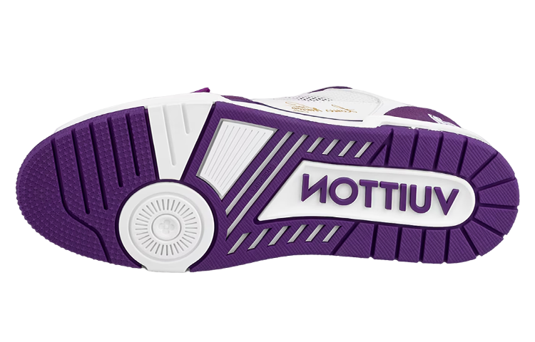Details for Louis Vuitton LV Trainer "Blanc Violet" 1ABLYL