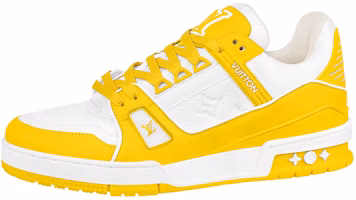 Louis Vuitton LV Trainer 'White Yellow' 1AA6XM Louis Vuitton LV Trainer 'White Yellow' 1AA6XM