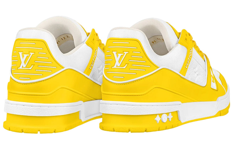 Shop Louis Vuitton LV Trainer 'Putih Kuning' 1AA6XM