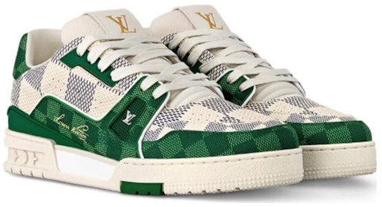 路易威登 LV 经典低帮运动鞋 '白绿' 1AC58D Order 路易威登 LV 经典低帮运动鞋 '白绿' 1AC58D